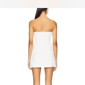 Zara Strapless White Mini Dress